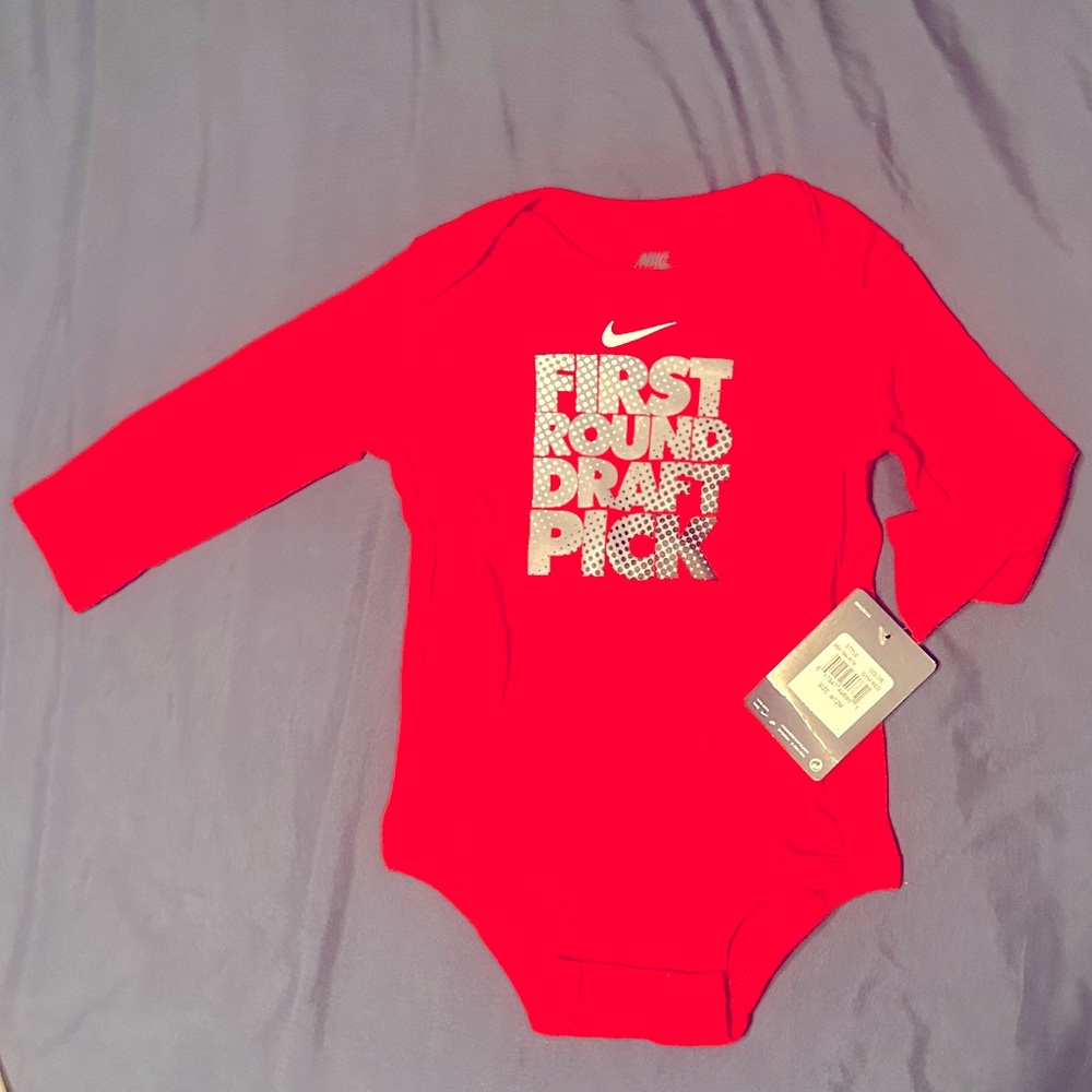 NWT red Nike onesie